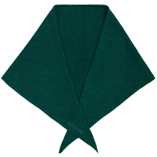 Merino Wool Triangle Scarf - Alpine Fern