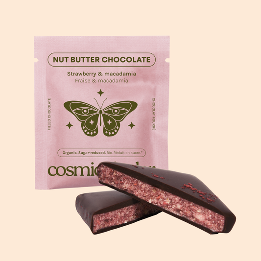 Strawberry + Macadamia Nut Butter Chocolate