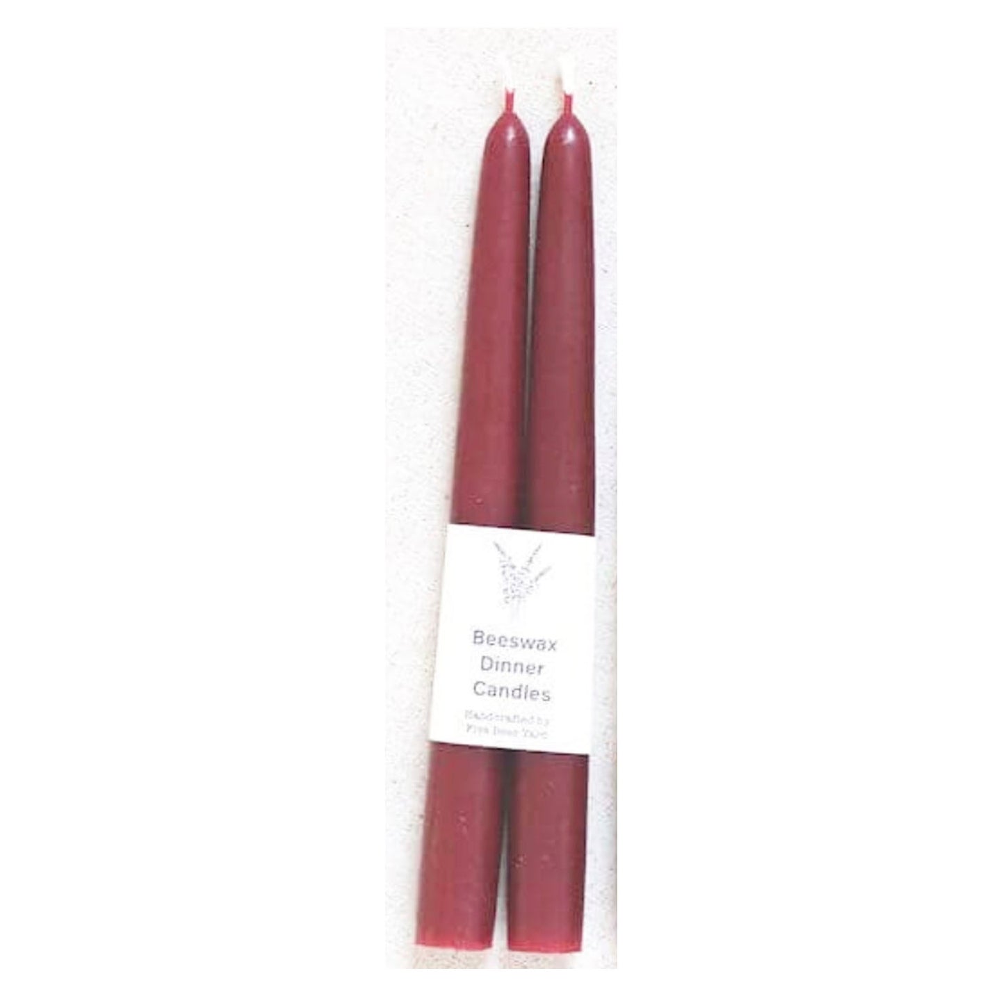 Beeswax Candle Burgundy Red