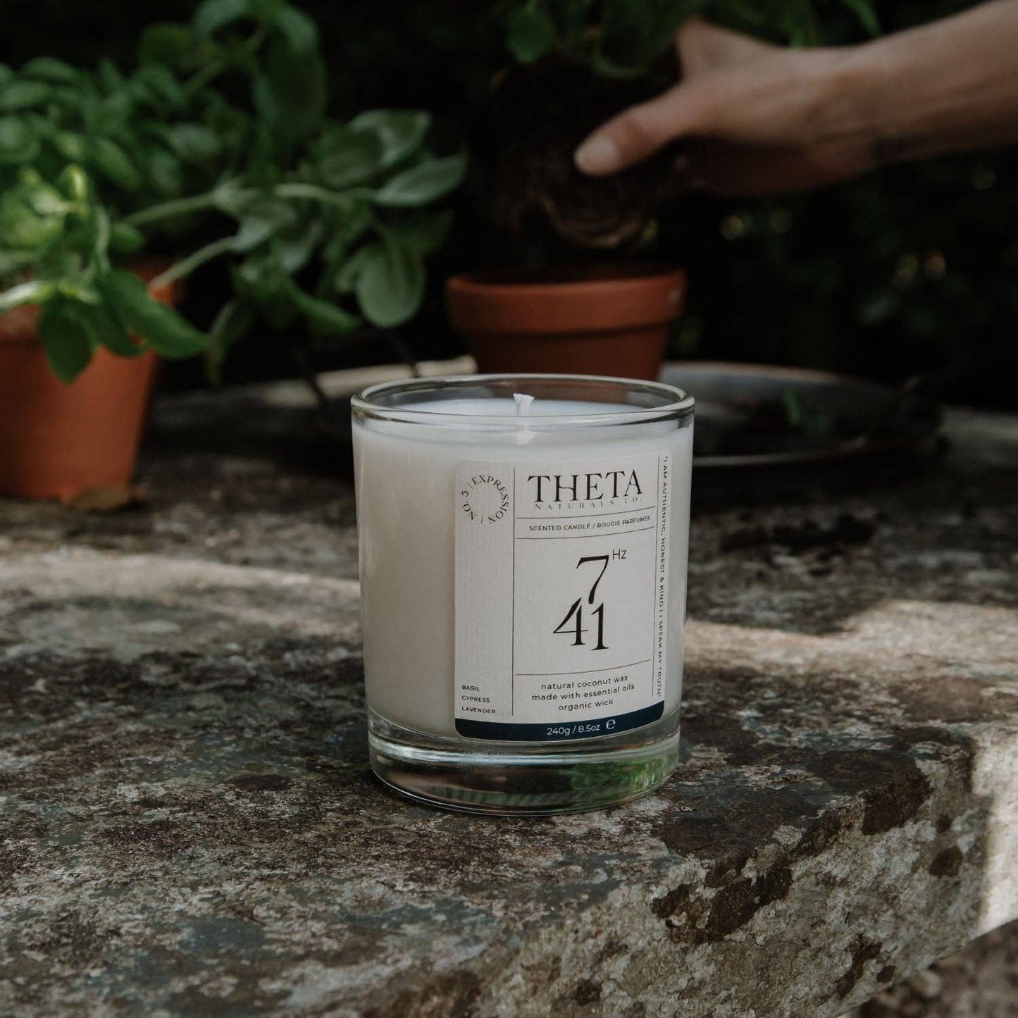 741Hz Expression Candle - Throat Chakra: 70g / 2.6oz