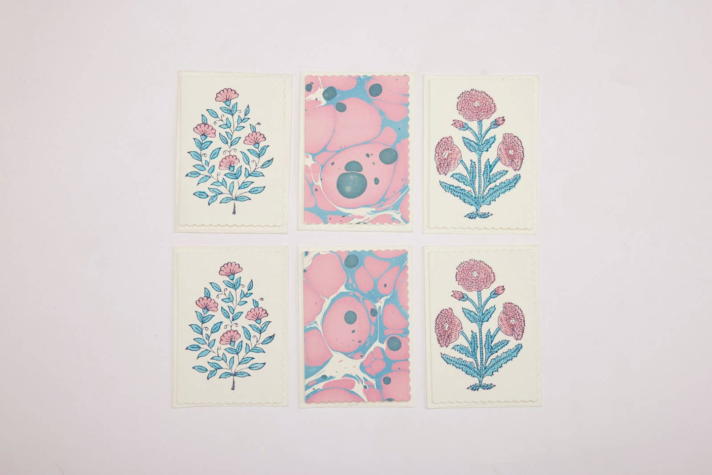 Boxed Artisan Notecard Set - Malika Sky