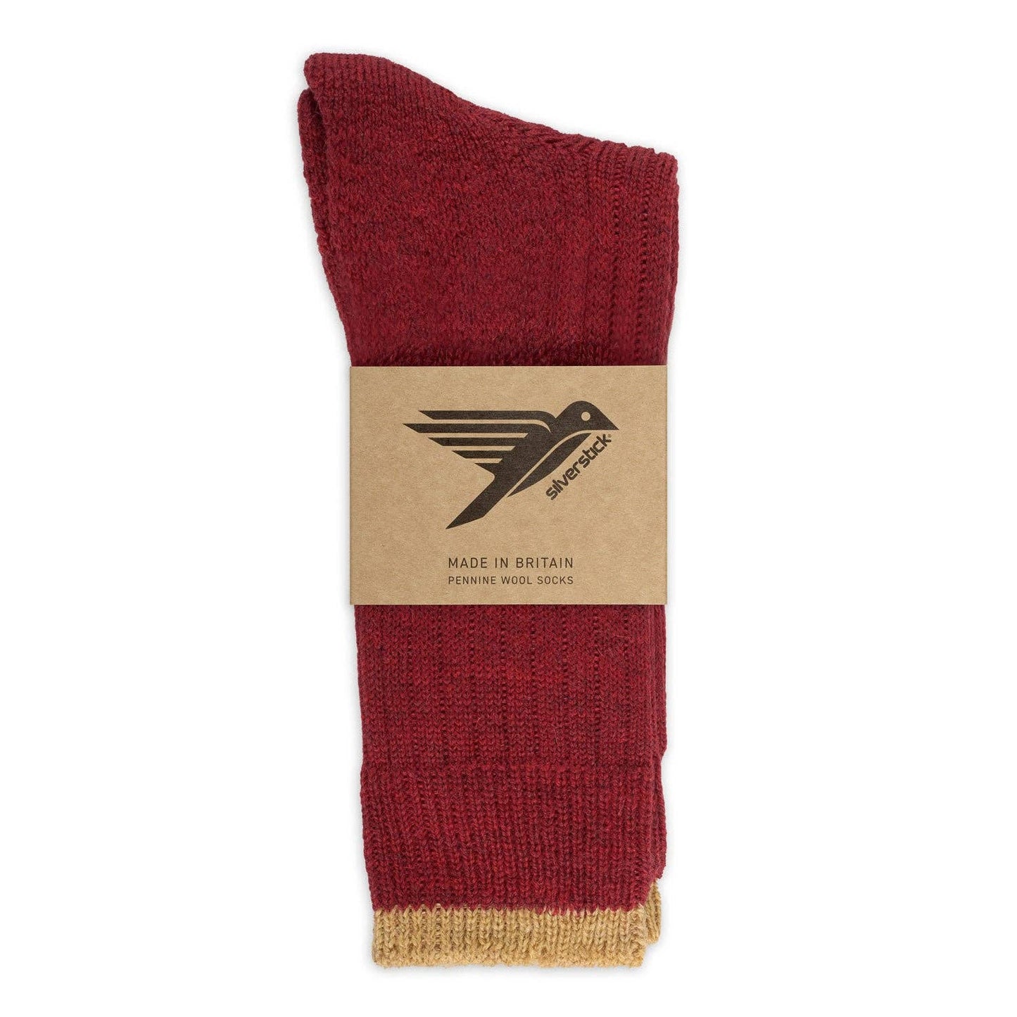 Pennine Wool Sock Red