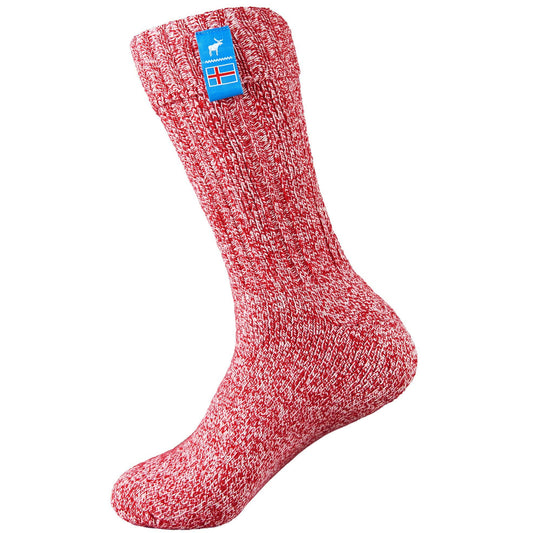 Icelandic Saga Socks - Nordic Red