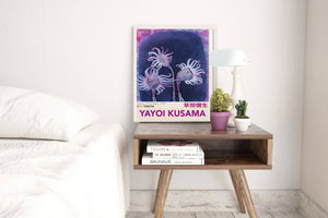 Yayoi Kusama Purple Flower Print: A4 8.3 X 11.7 INCHES