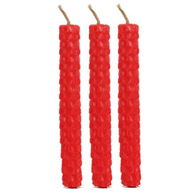 Load image into Gallery viewer, Set of 6 Red Beeswax Magic Spell Candles
