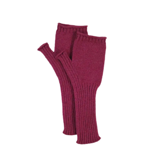 Lambswool Mittens in Rosehip