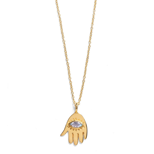 Asha Hamsa Necklace Gold