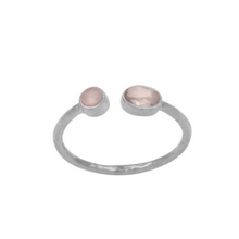 Load image into Gallery viewer, Pooja Ring Pink Chalcedony I Silver
