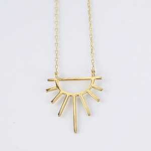 Gold Vermeil Mini Sunburst Necklace
