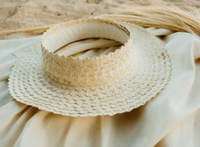 Load image into Gallery viewer, Crownless Straw Hat
