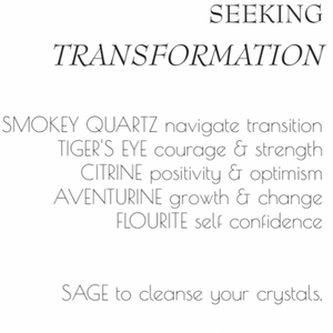 Crystal Set I Seeking Transformation