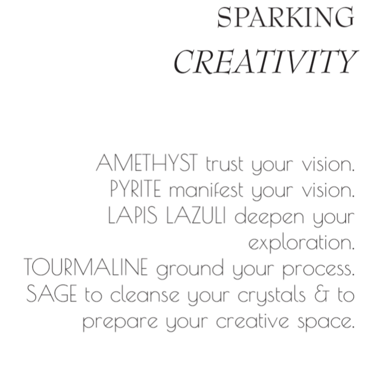 Crystal Set I Sparking Creativity