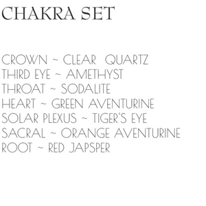 Crystal Set I Chakra