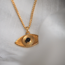 Load image into Gallery viewer, Rays Of Light Pendant Gold I Black Onyx

