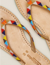 Load image into Gallery viewer, Seri Beaded Leather Sandal
