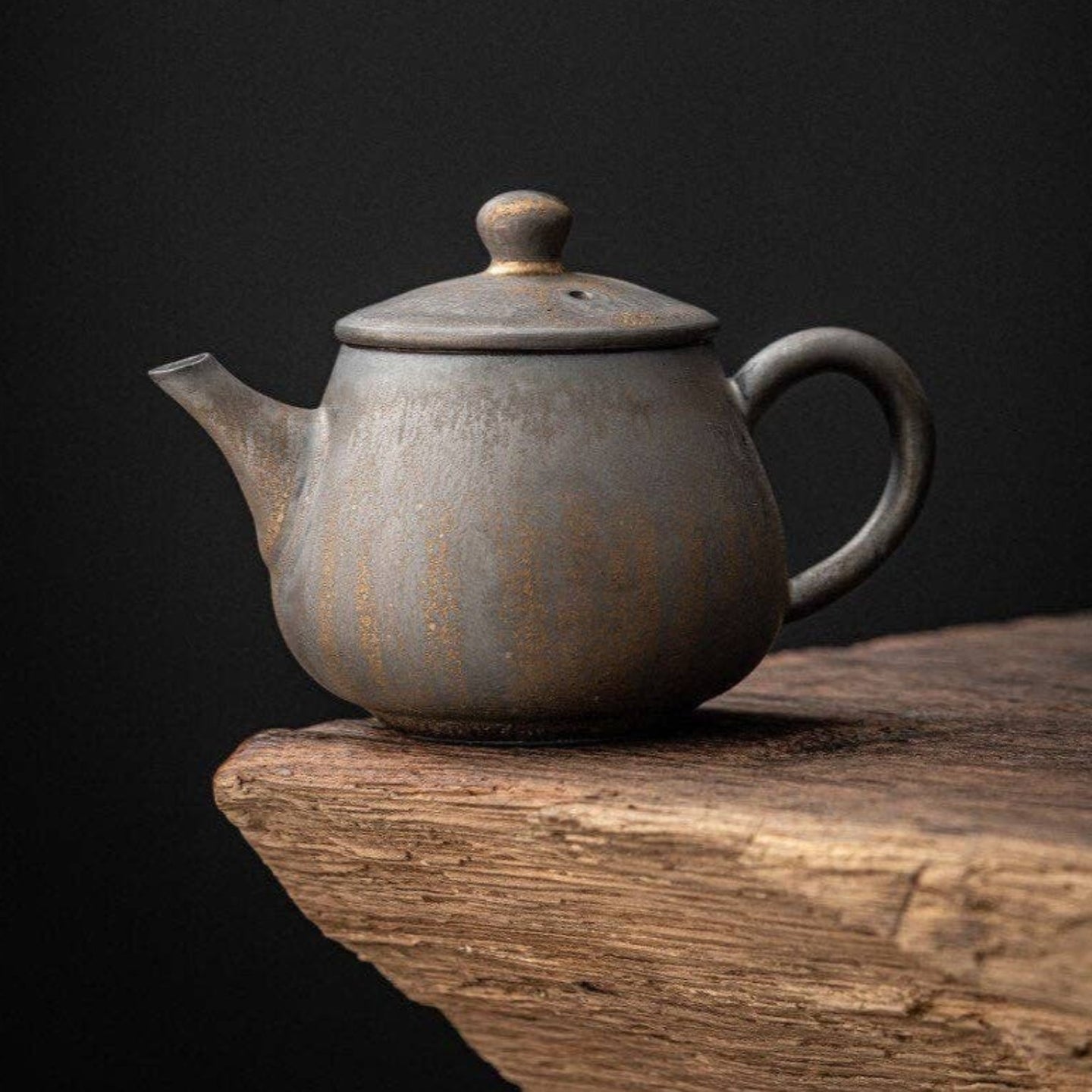 Ceramic Metallic Glaze Teapot