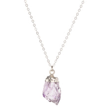 Load image into Gallery viewer, Raw Amethyst Necklace I Silver 18&quot;
