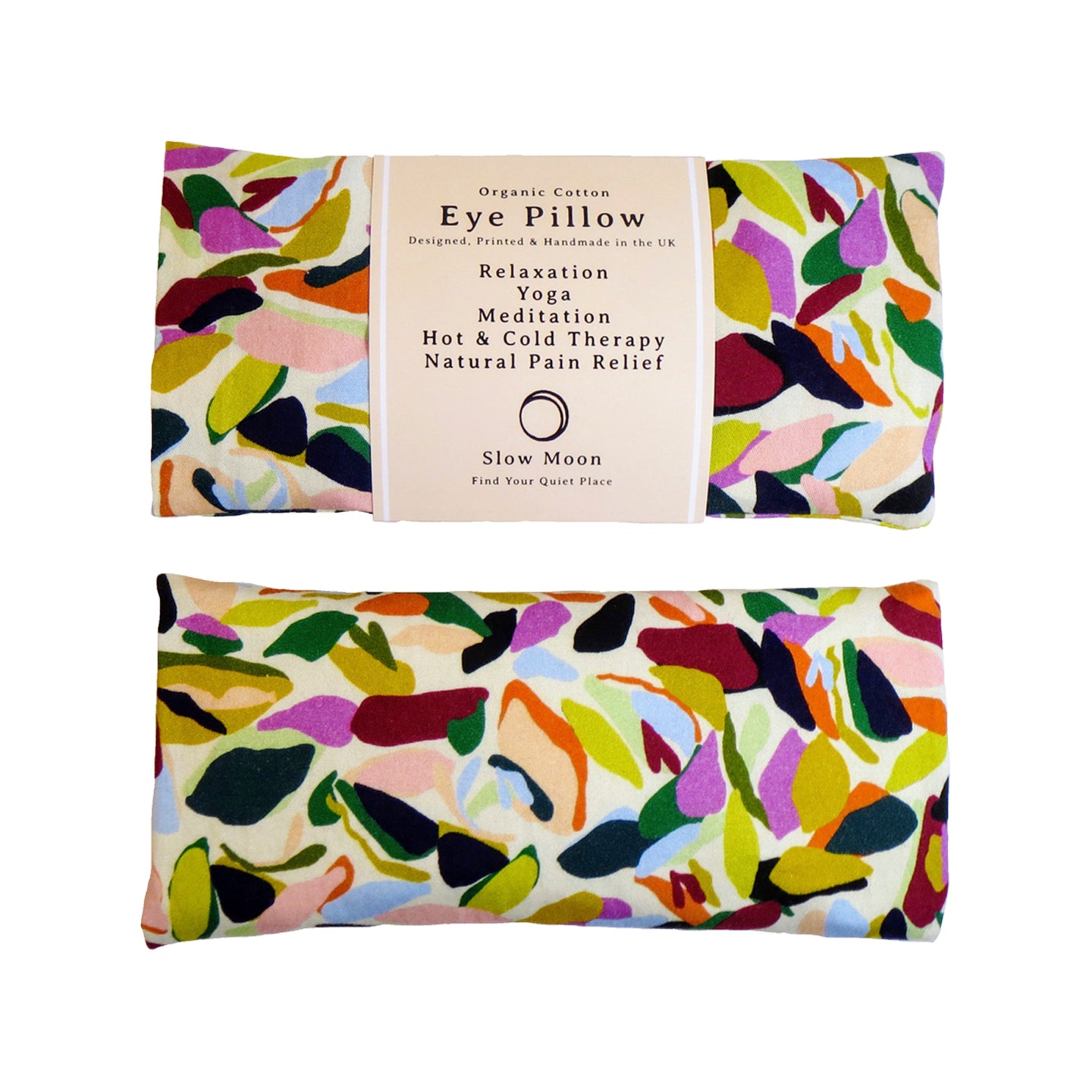 Organic Cotton Pebbles Heated I Cooled Eye Pillow
